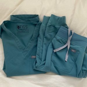 Figs hydrogreen scrub set